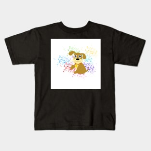 Bone and Cute Dog Kids T-Shirt